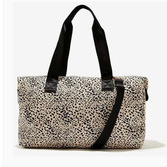 NWT Leopard Print Weekender Bag - Picture 2 of 3